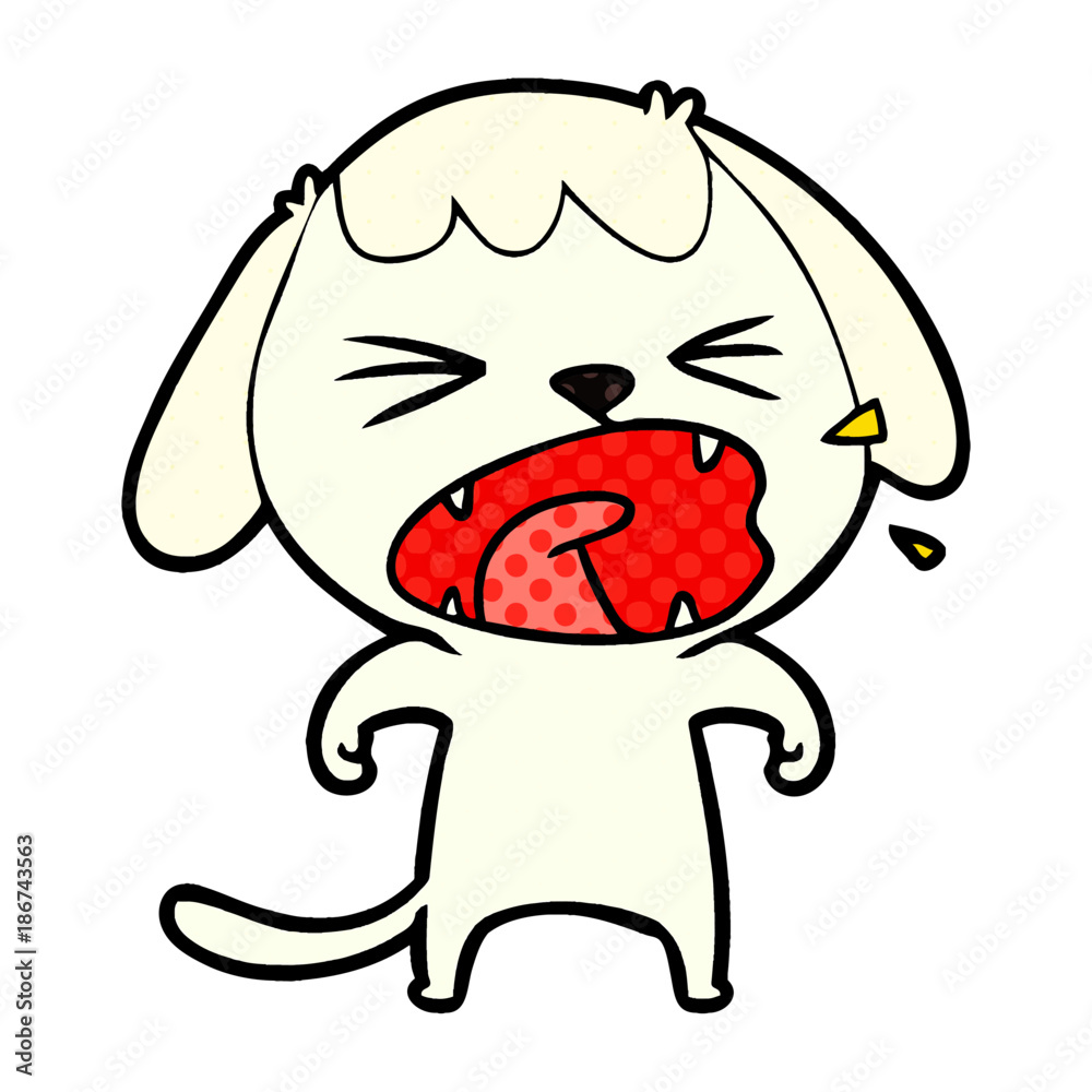 cute cartoon dog