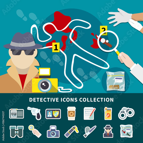 Detective Icon Set