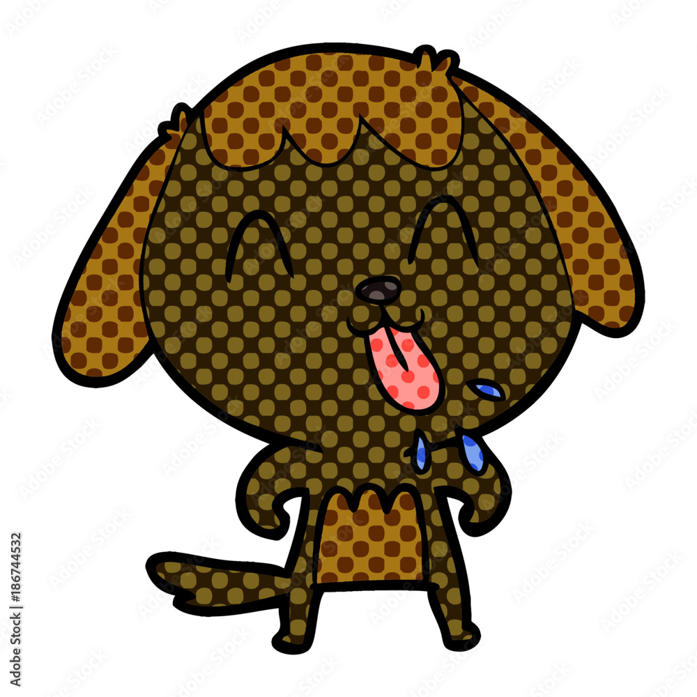 Obraz premium cute cartoon dog