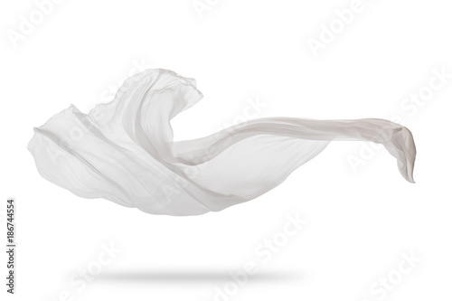 Fotografie Smooth elegant white cloth isolated on white background