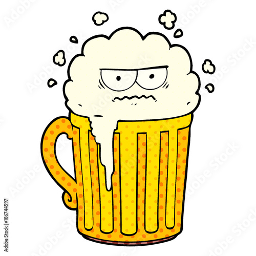 cartoon mug of beer