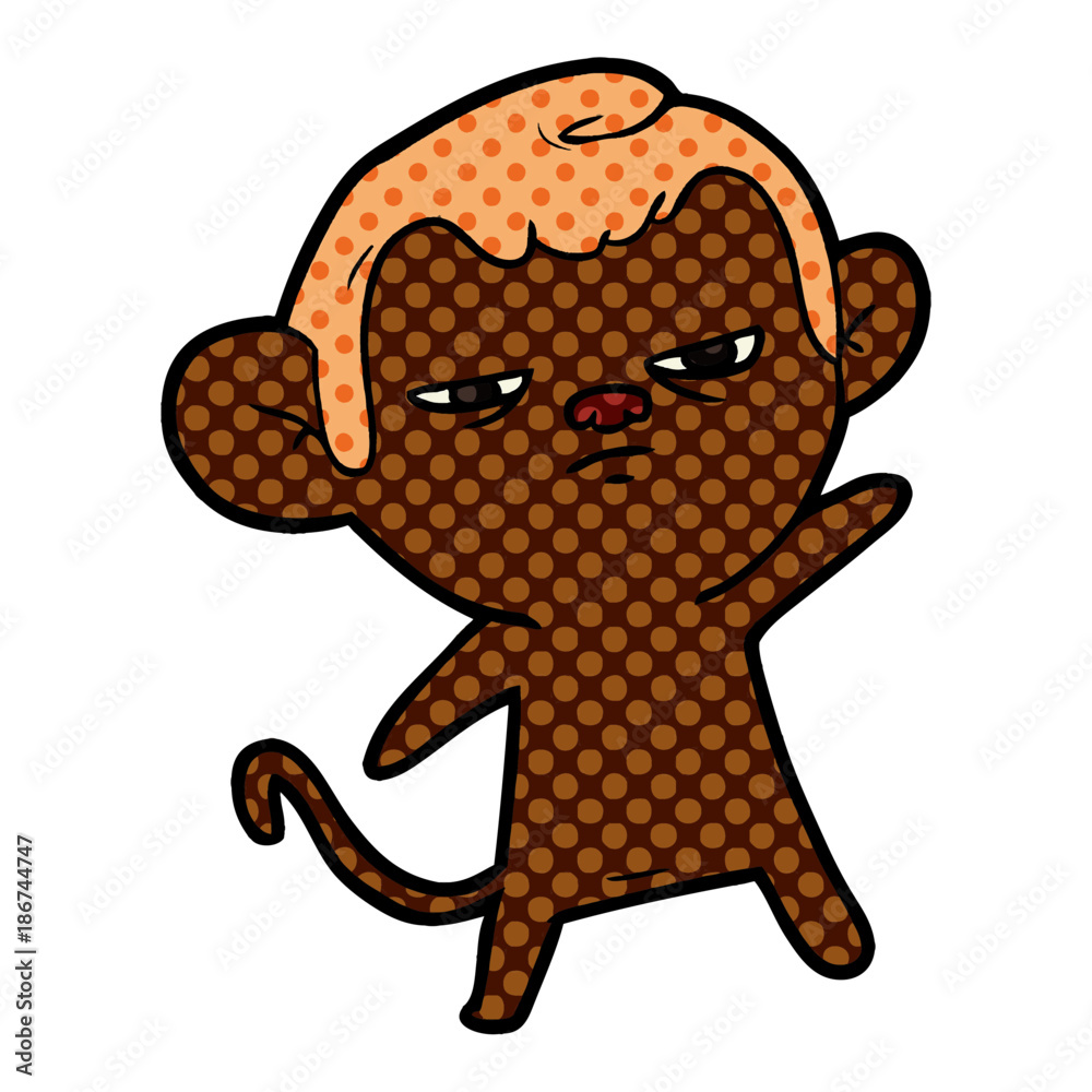 Obraz premium cartoon monkey