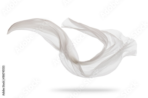 Photo Smooth elegant white cloth isolated on white background