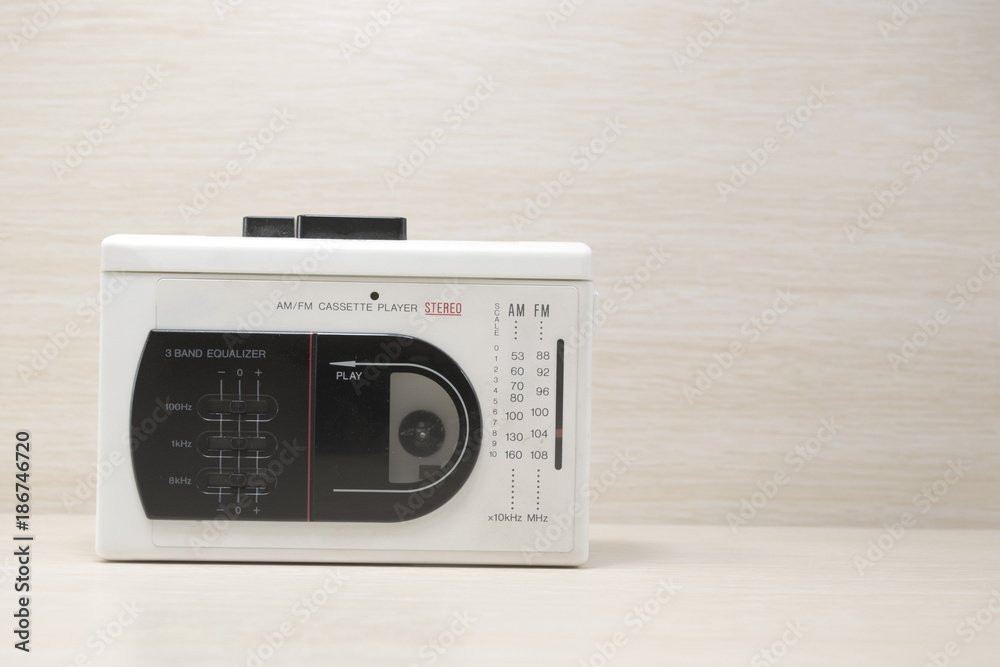 Fototapeta premium Vintage cassette player