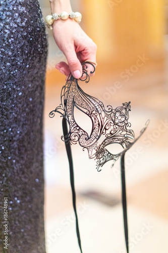 Photography Ornate Black Mask for Masquerade Ball