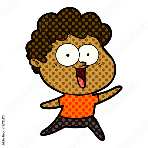excited man cartoon