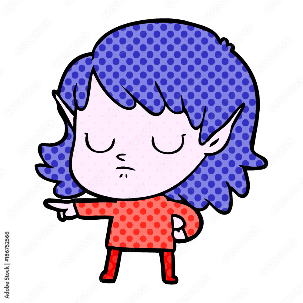 cartoon elf girl cartoon elf girl