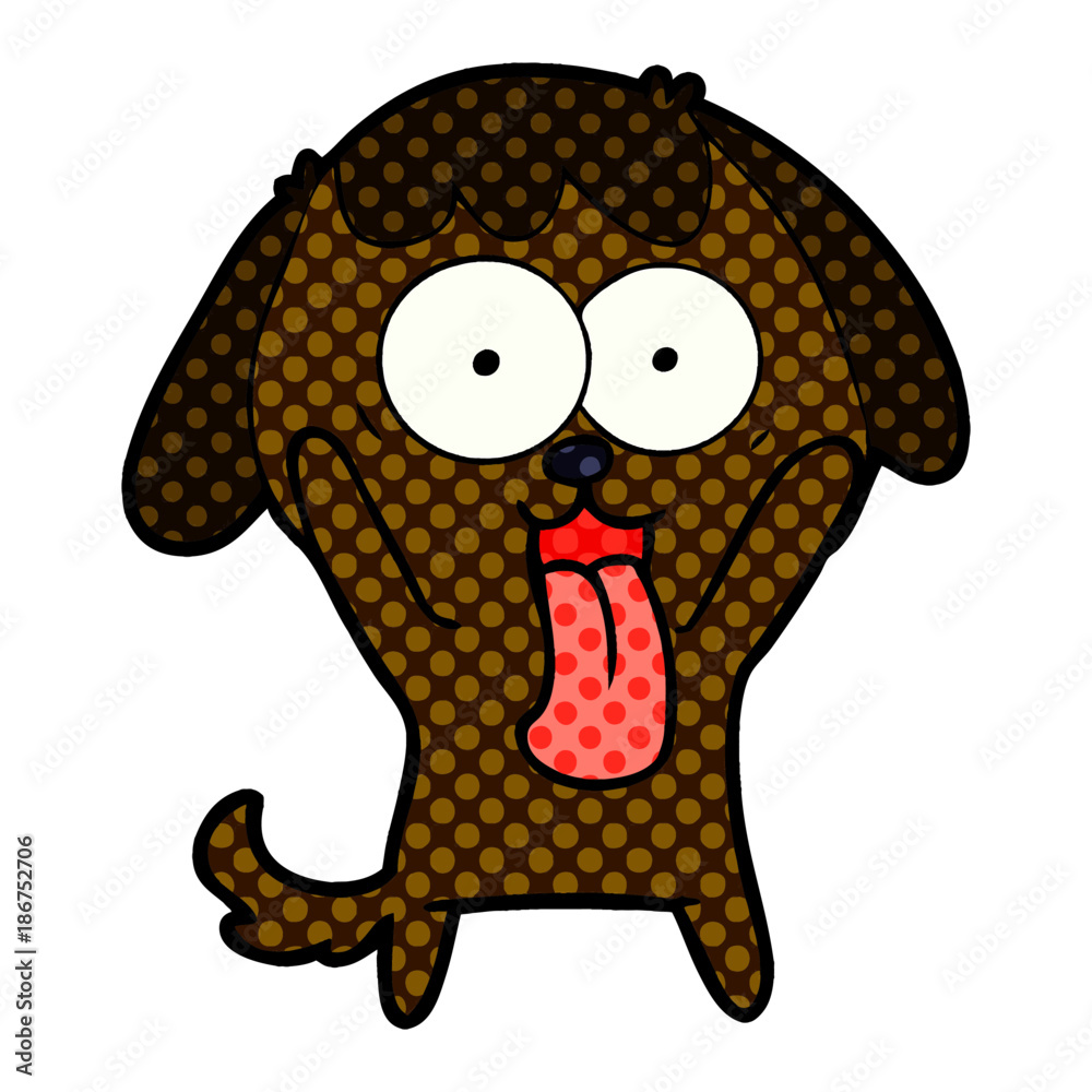 Obraz premium cute cartoon dog