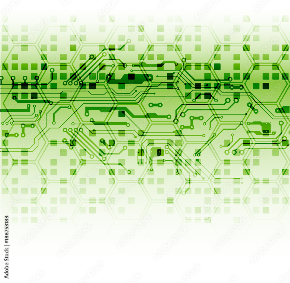 Vector illustration, Hi-tech digital technology and engineering theme