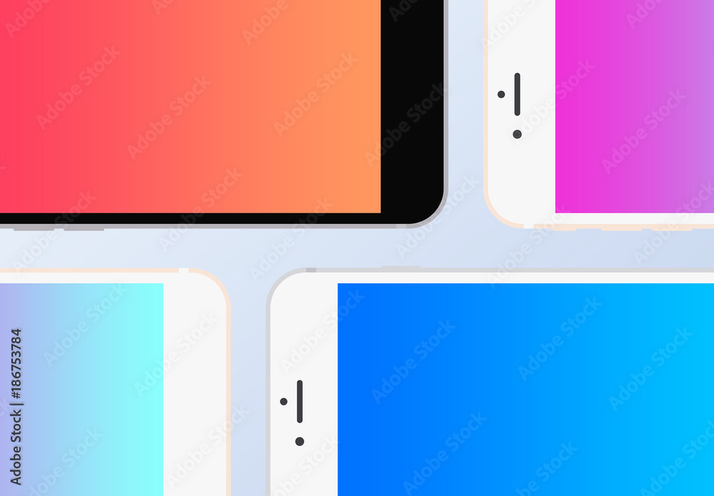Iphone 互換の平面モックアップ Stock テンプレート Adobe Stock