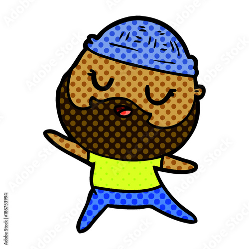 cartoon man with beard