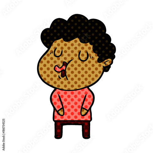cartoon man singing