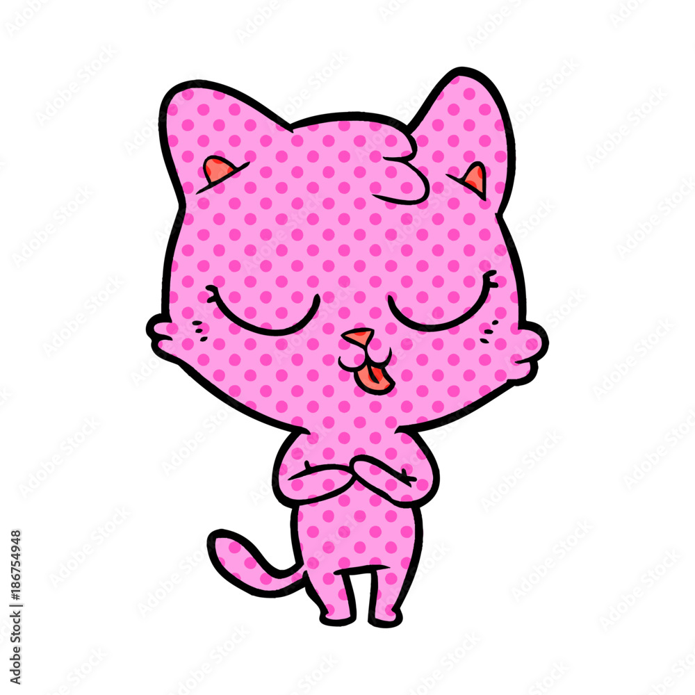 Obraz premium cartoon cat