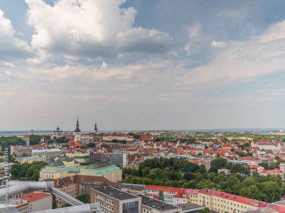Panorama view of Tallin, Estonia