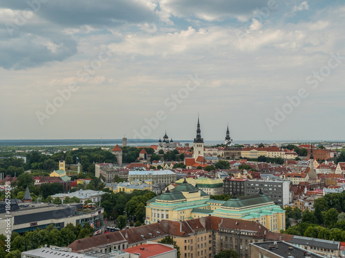 Panorama view of Tallin, Estonia