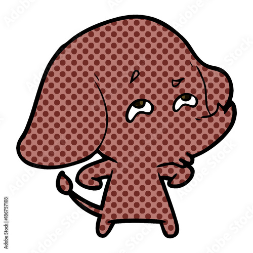 cartoon elephant remembering