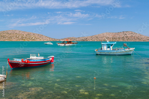 Fishing boat at the coast of Crete, Greece