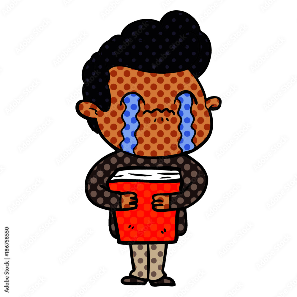 cartoon man crying cartoon man crying