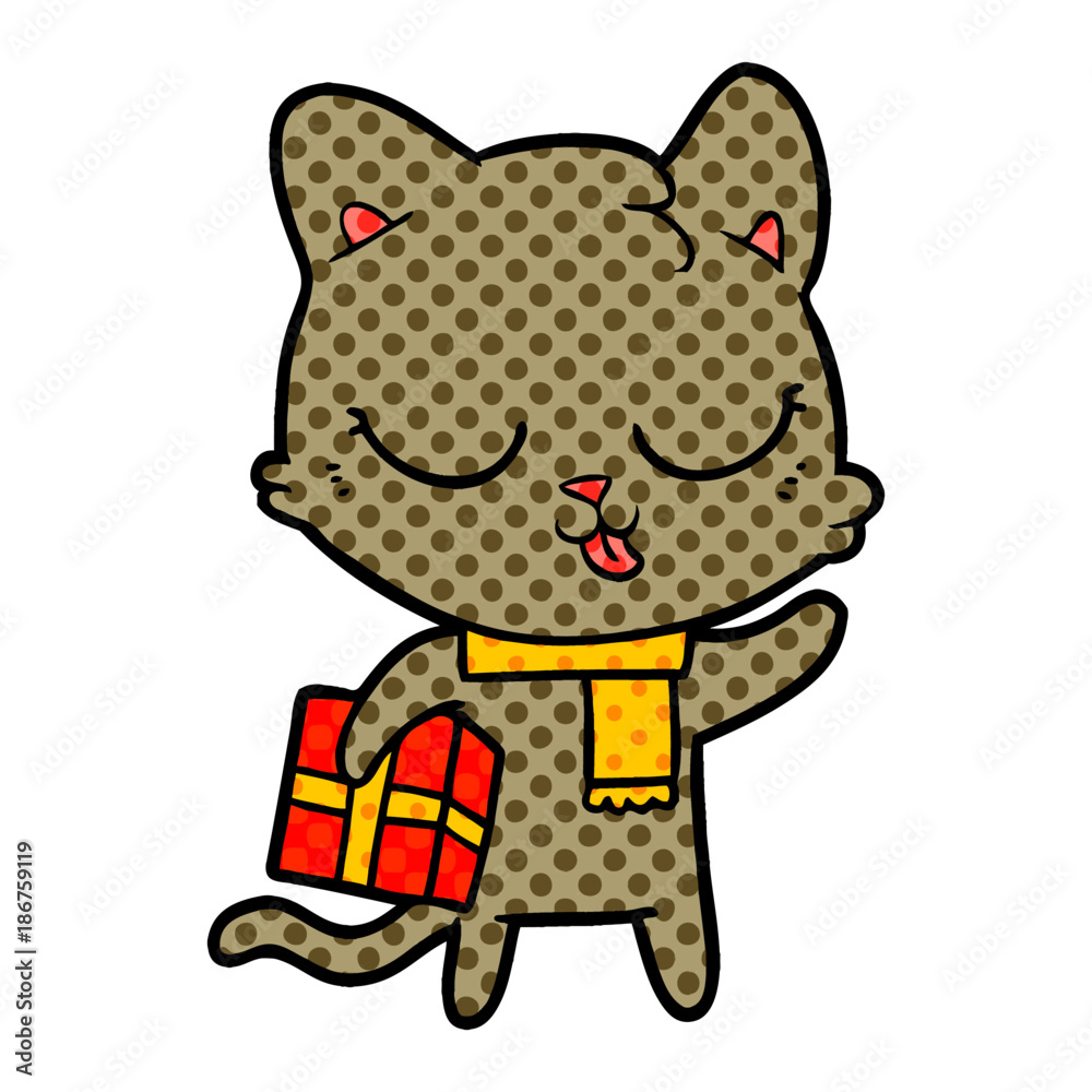 Obraz premium cartoon cat