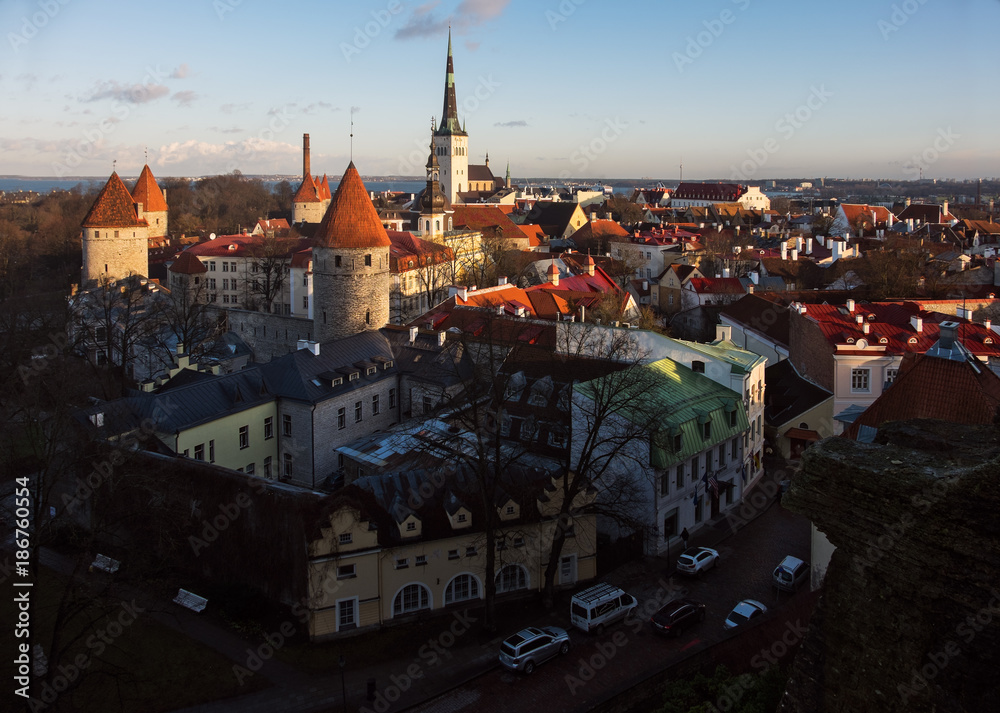 Obraz premium Streets of the old town of Tallinn. Estonia.