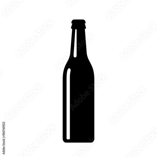 Beer bottle vector icon
