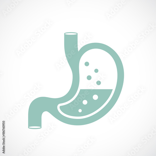 Stomach gas vector icon
