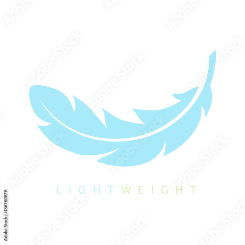 Lightweight feather vector icon