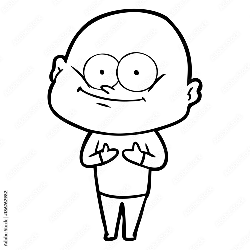 cartoon bald man staring cartoon bald man staring