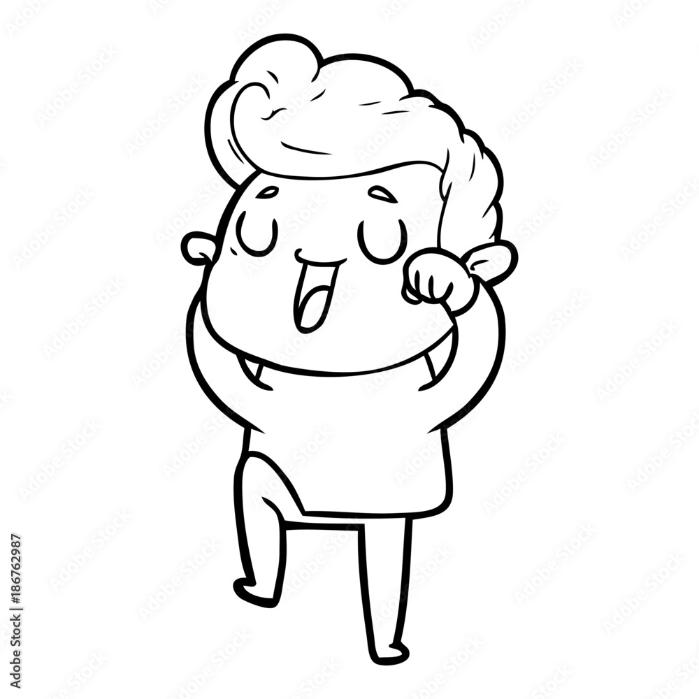 happy cartoon man happy cartoon man