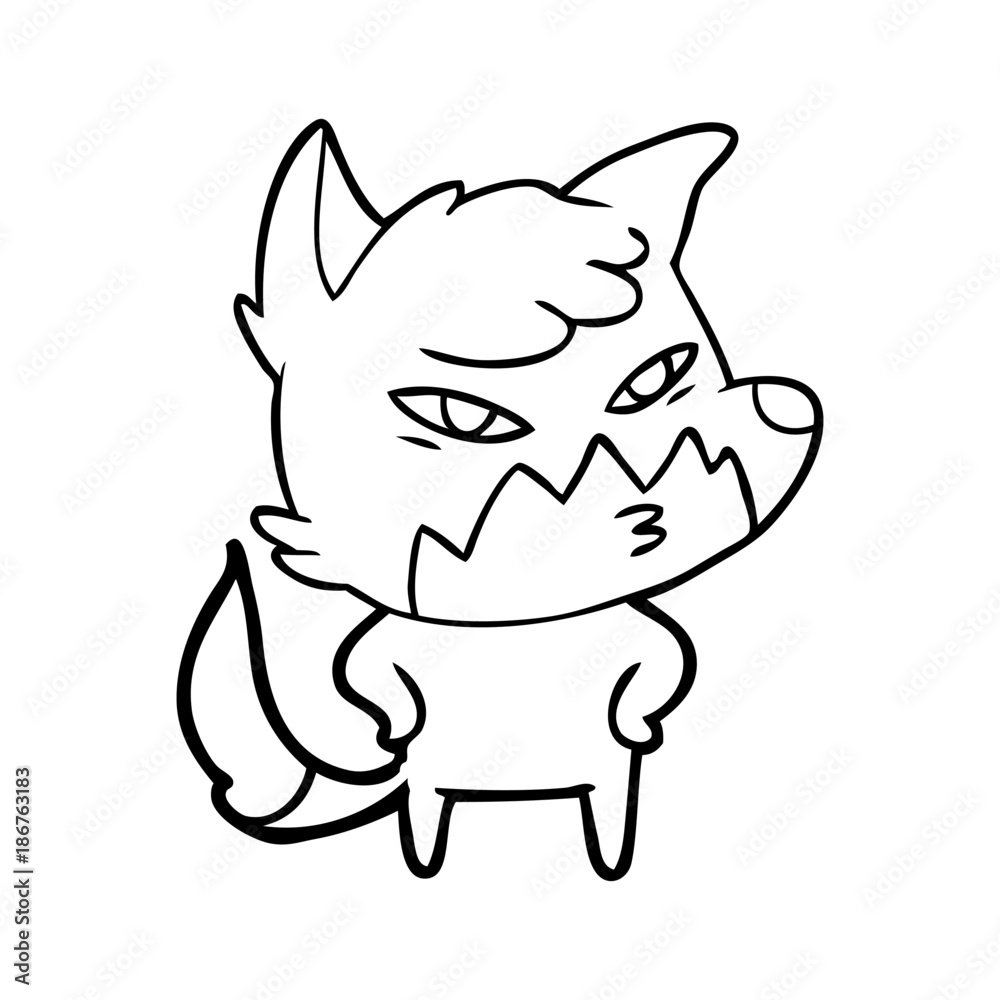 clever cartoon fox clever cartoon fox
