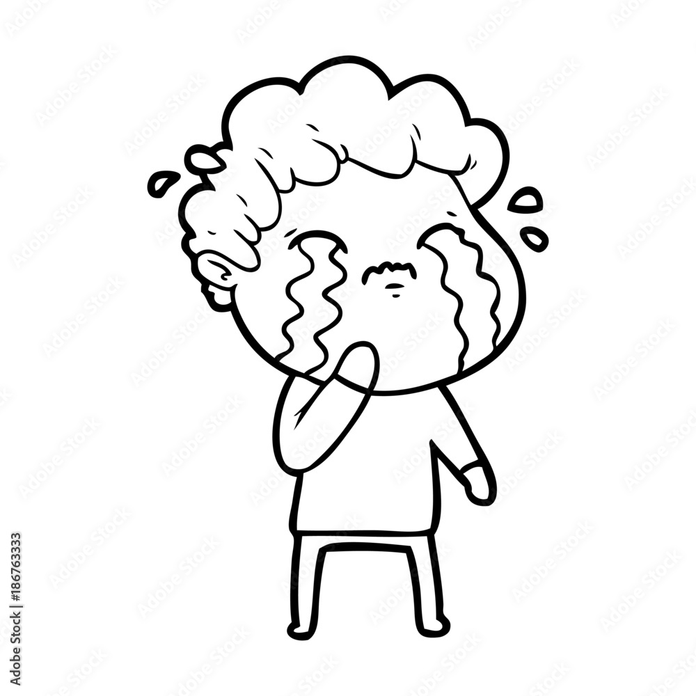 cartoon man crying cartoon man crying