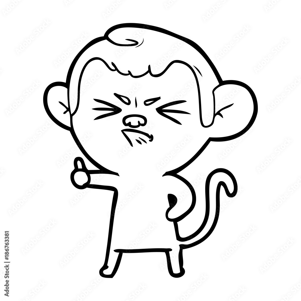 cartoon angry monkey cartoon angry monkey