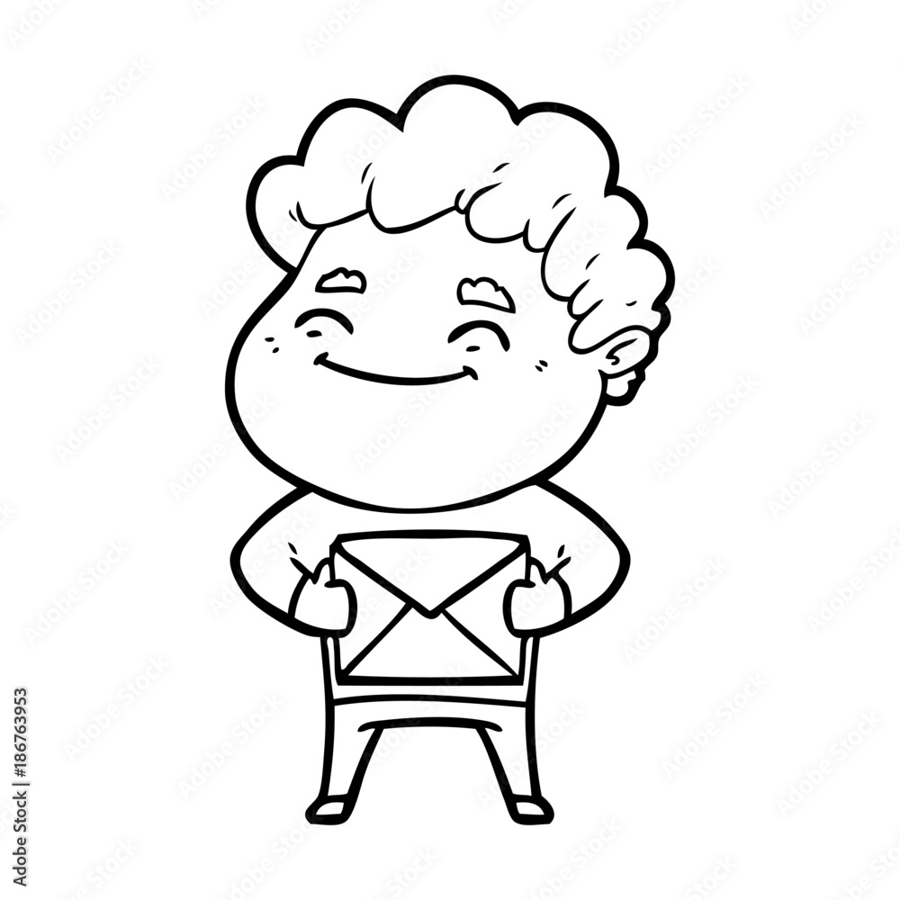 cartoon friendly man cartoon friendly man