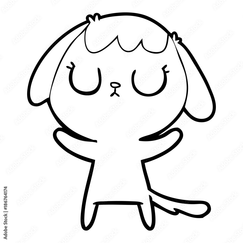 cute cartoon dog