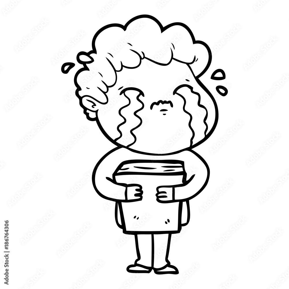 cartoon man crying cartoon man crying