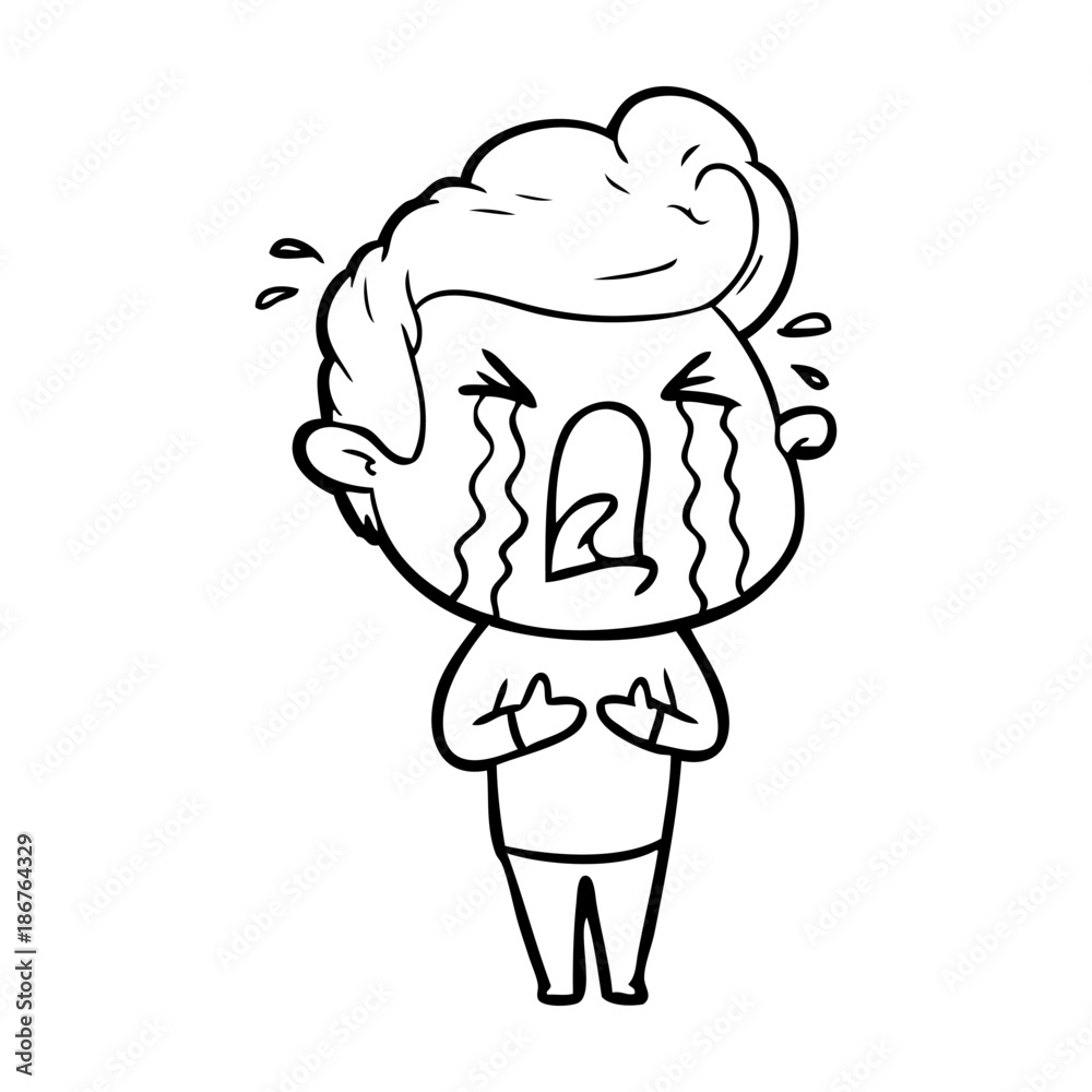 cartoon crying man cartoon crying man