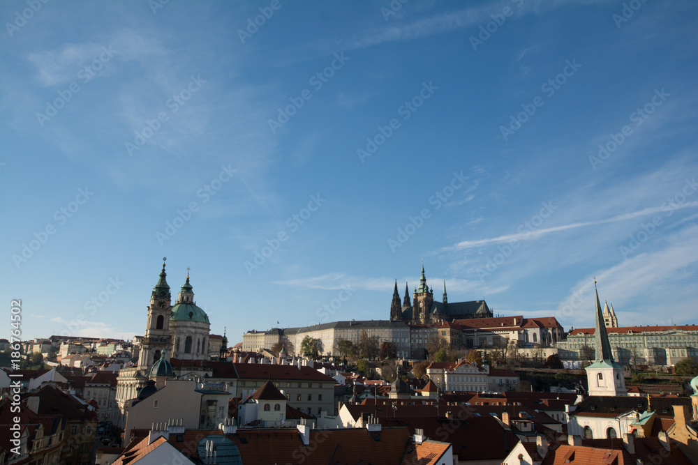 Overlooking historic Prague
