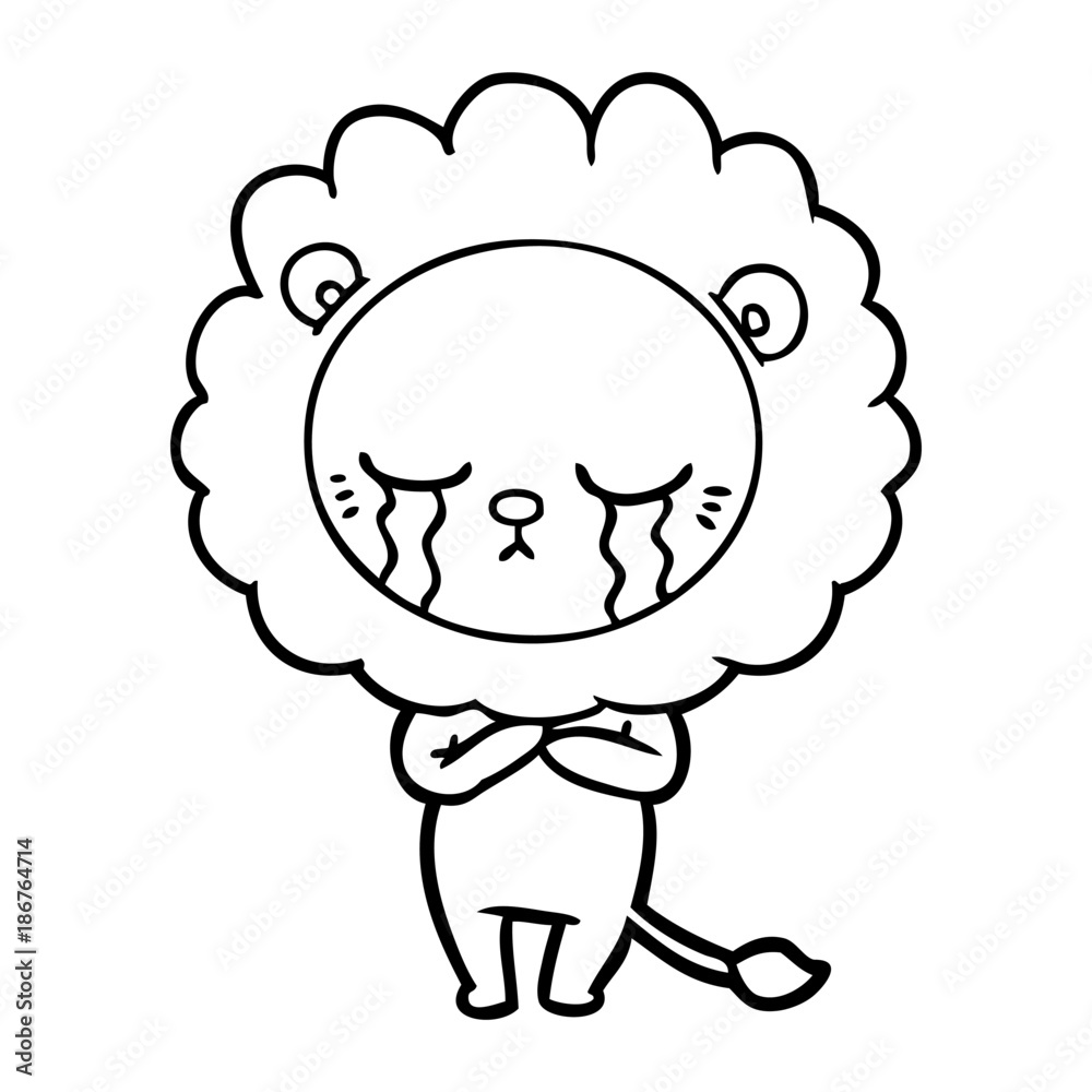 crying cartoon lion crying cartoon lion