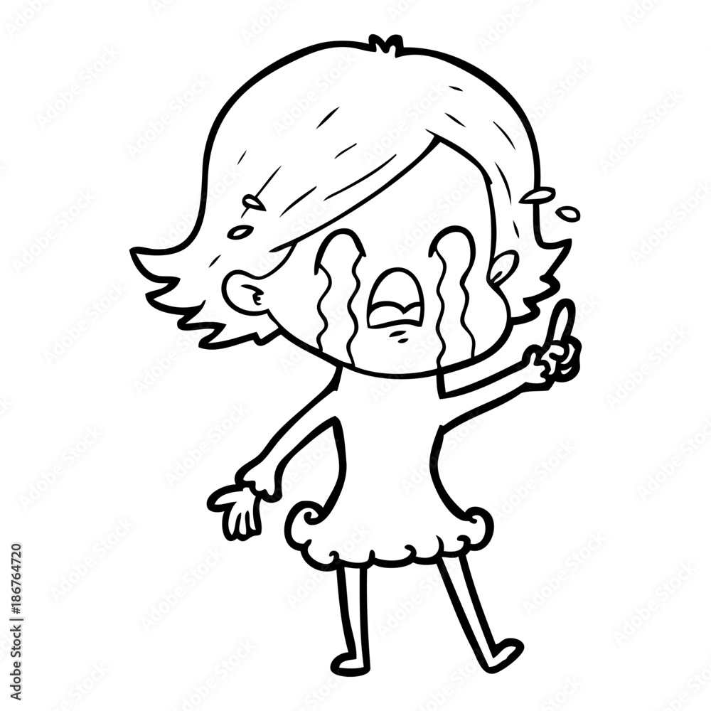 cartoon woman crying cartoon woman crying
