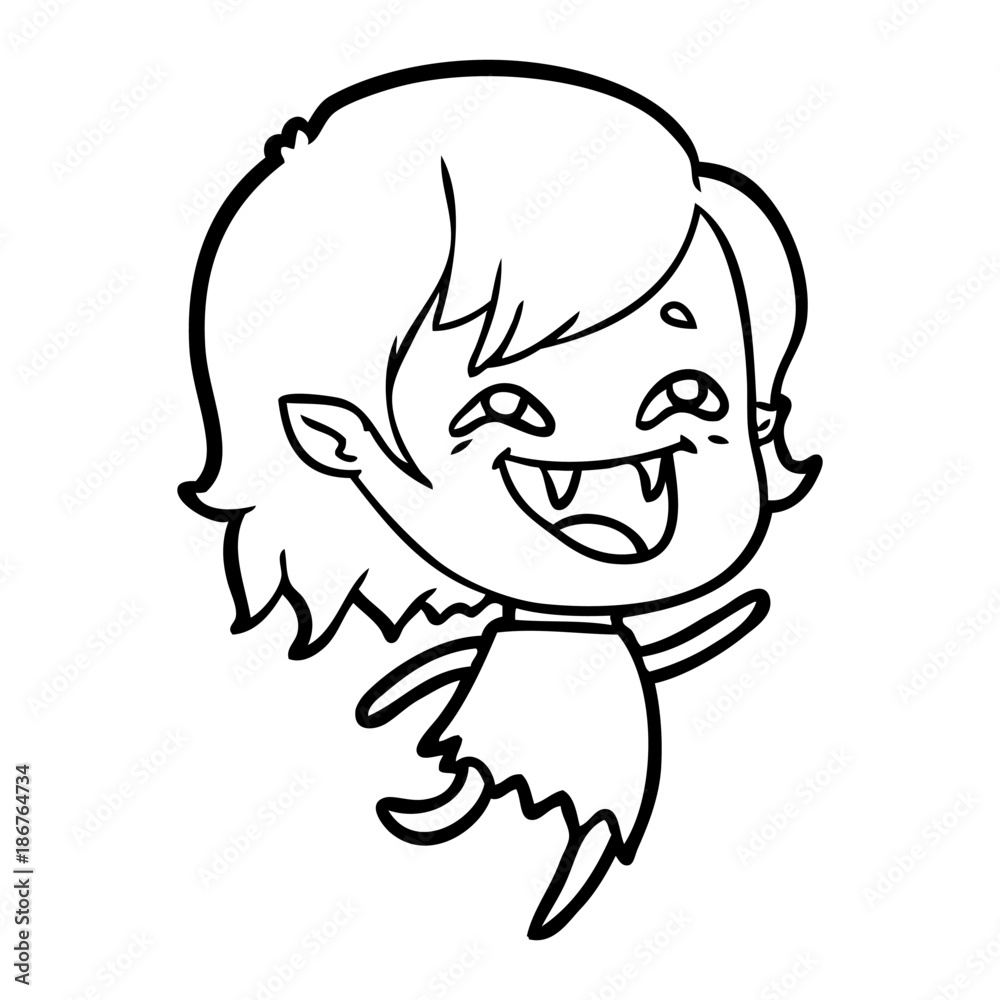 cartoon laughing vampire girl cartoon laughing vampire girl