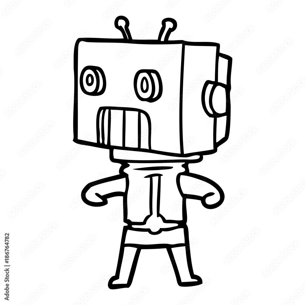 cartoon robot cartoon robot