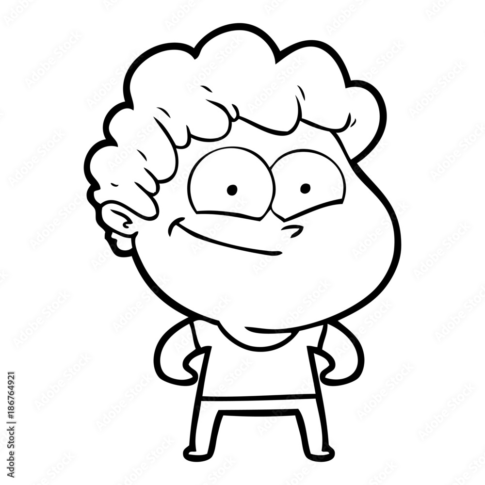 cartoon happy man cartoon happy man