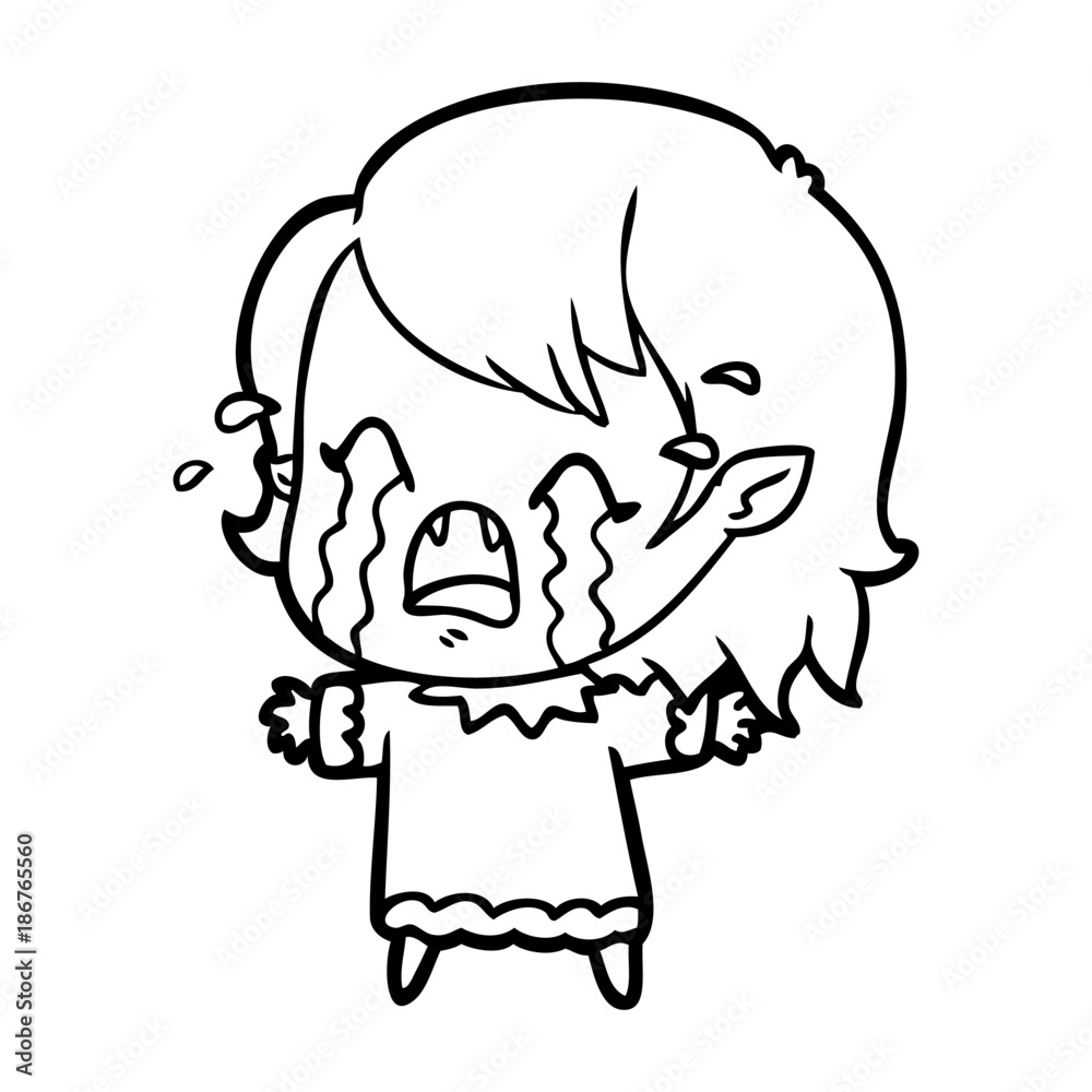 cartoon crying vampire girl cartoon crying vampire girl