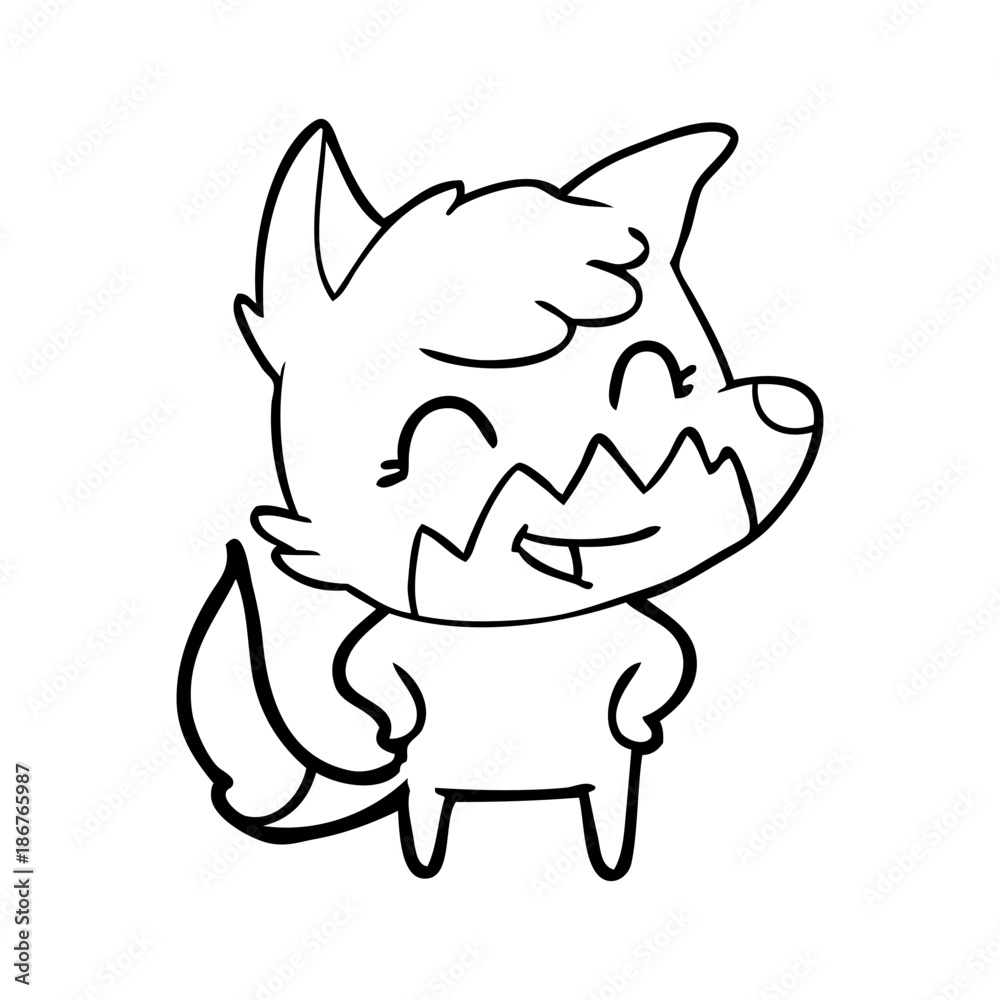 happy cartoon fox happy cartoon fox