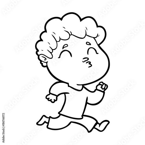 cartoon man pouting