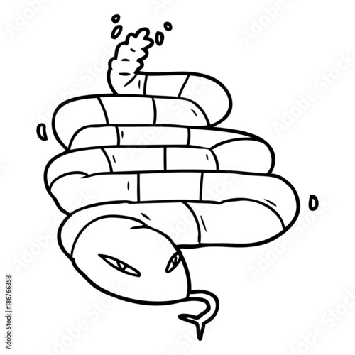 cartoon poisonous snake