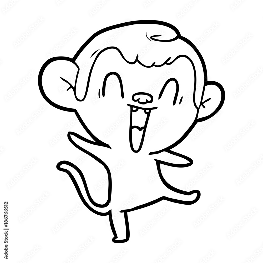 cartoon laughing monkey cartoon laughing monkey