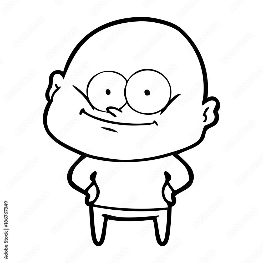 cartoon bald man staring cartoon bald man staring