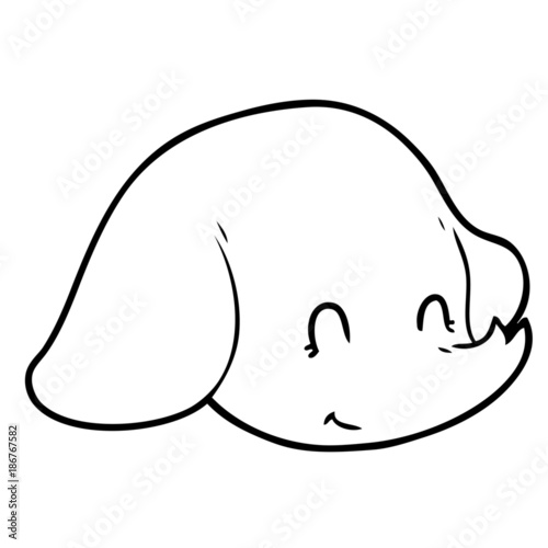 cartoon elephant face