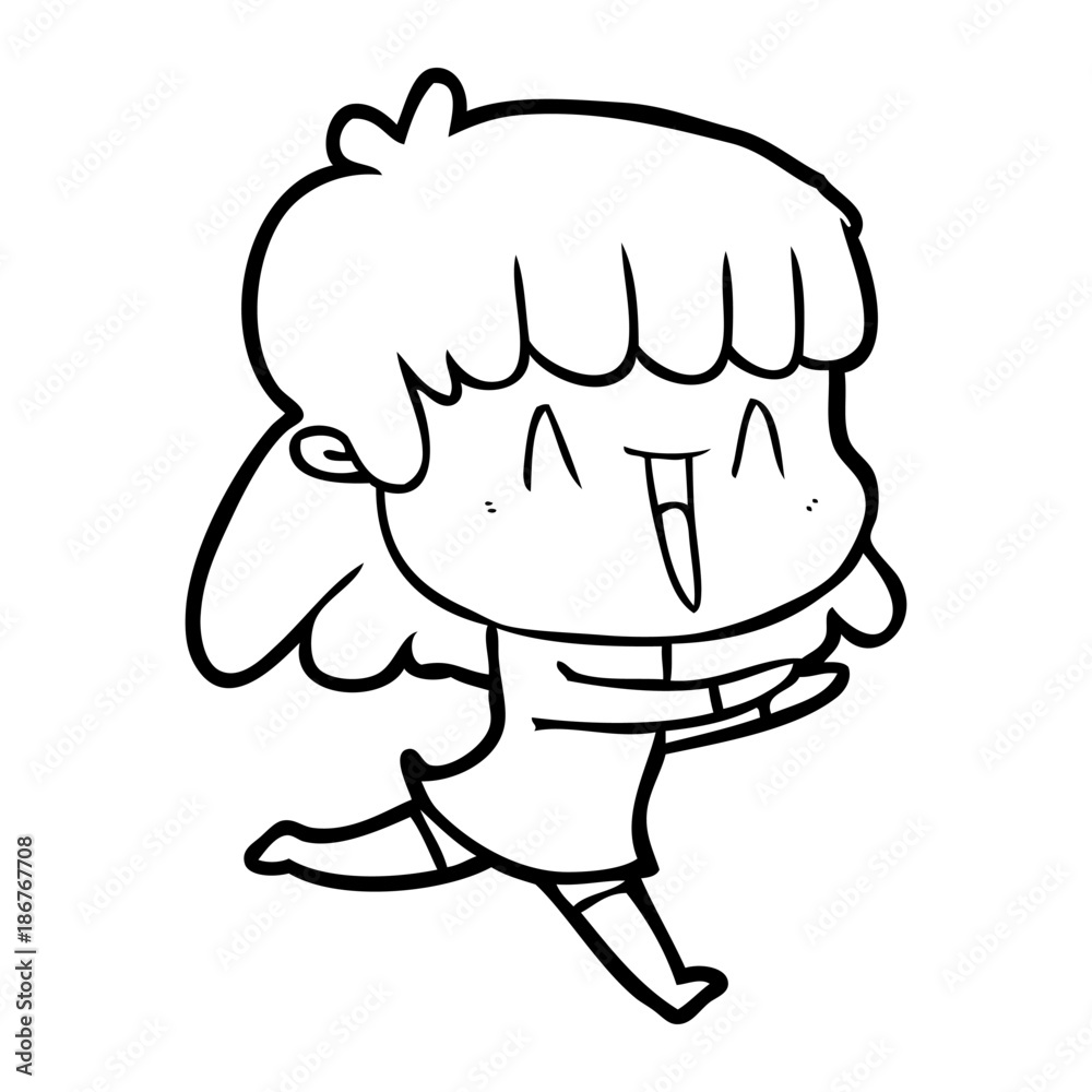 cartoon woman
